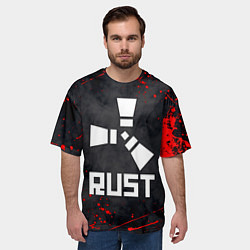 Футболка оверсайз мужская RUST, цвет: 3D-принт — фото 2