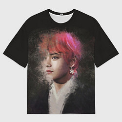 Футболка оверсайз мужская BTS, цвет: 3D-принт