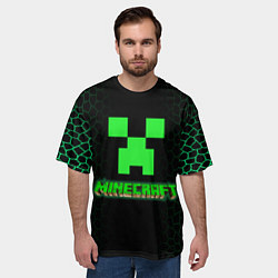 Футболка оверсайз мужская Minecraft, цвет: 3D-принт — фото 2