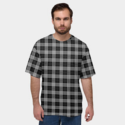 Футболка оверсайз мужская Шотландка, цвет: 3D-принт — фото 2