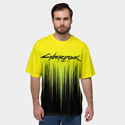 Футболка оверсайз мужская CYBERPUNK 2077, цвет: 3D-принт — фото 2