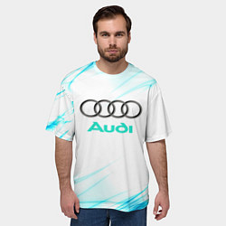Футболка оверсайз мужская Audi, цвет: 3D-принт — фото 2