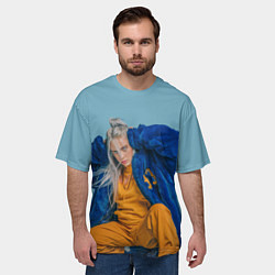 Футболка оверсайз мужская Billie Eilish, цвет: 3D-принт — фото 2