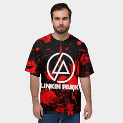 Футболка оверсайз мужская Linkin Park, цвет: 3D-принт — фото 2