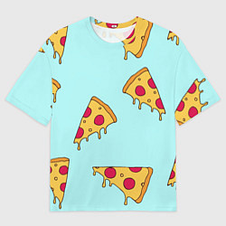 Мужская футболка оверсайз Ароматная пицца