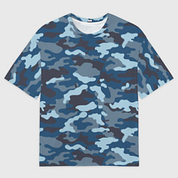 Футболка оверсайз мужская Камуфляж МВД, цвет: 3D-принт