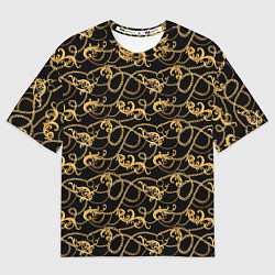 Футболка оверсайз мужская Versace, цвет: 3D-принт