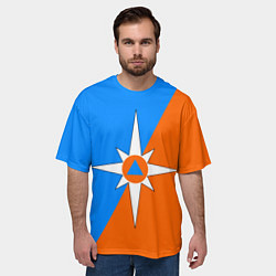 Футболка оверсайз мужская МЧС России, цвет: 3D-принт — фото 2