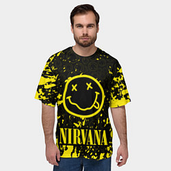 Футболка оверсайз мужская NIRVANA, цвет: 3D-принт — фото 2
