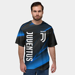 Футболка оверсайз мужская JUVENTUS, цвет: 3D-принт — фото 2