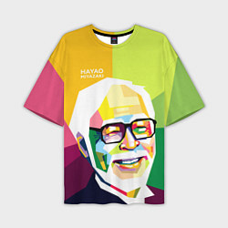 Футболка оверсайз мужская Hayao Miyazaki, цвет: 3D-принт