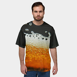 Футболка оверсайз мужская ТЕМНОЕ ПИВО, цвет: 3D-принт — фото 2