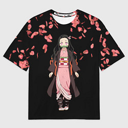 Мужская футболка оверсайз Незуко