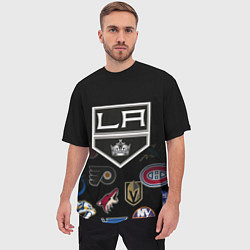 Футболка оверсайз мужская NHL Los Angeles Kings, цвет: 3D-принт — фото 2