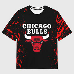 Футболка оверсайз мужская CHICAGO BULLS, цвет: 3D-принт