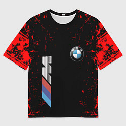 Футболка оверсайз мужская BMW, цвет: 3D-принт