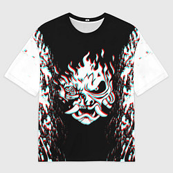 Мужская футболка оверсайз CYBERPUNK 2077 SAMURAI GLITCH