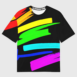 Мужская футболка оверсайз НЕОНОВЫЕ КРАСКИ