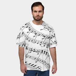 Футболка оверсайз мужская Melody Текстура, цвет: 3D-принт — фото 2