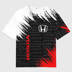 Футболка оверсайз мужская HONDA, цвет: 3D-принт