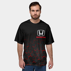 Футболка оверсайз мужская HONDA, цвет: 3D-принт — фото 2