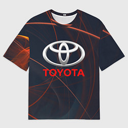 Футболка оверсайз мужская TOYOTA, цвет: 3D-принт