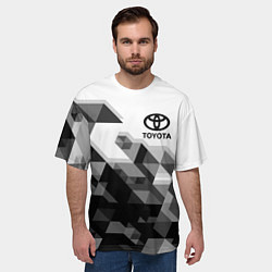 Футболка оверсайз мужская TOYOTA, цвет: 3D-принт — фото 2