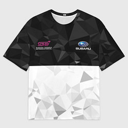 Мужская футболка оверсайз SUBARU WRX STI спина Z