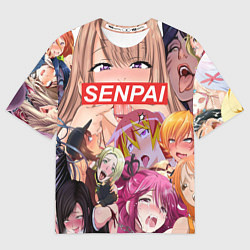 Футболка оверсайз мужская SENPAI, цвет: 3D-принт