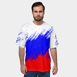 Футболка оверсайз мужская Россия, цвет: 3D-принт — фото 2