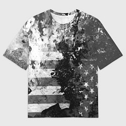 Футболка оверсайз мужская США, цвет: 3D-принт