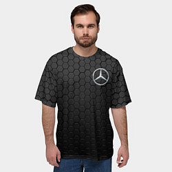 Футболка оверсайз мужская MERCEDES-BENZ AMG, цвет: 3D-принт — фото 2