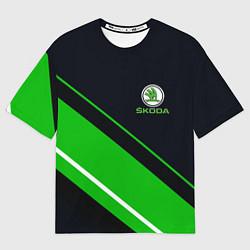 Футболка оверсайз мужская SKODA, цвет: 3D-принт