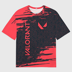 Мужская футболка оверсайз VALORANT ВАЛОРАНТ