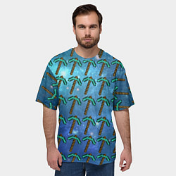 Футболка оверсайз мужская Майнкрафт Кирка, цвет: 3D-принт — фото 2