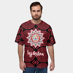Футболка оверсайз мужская Таджикистан, цвет: 3D-принт — фото 2
