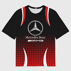 Футболка оверсайз мужская Mercedes-Benz, цвет: 3D-принт