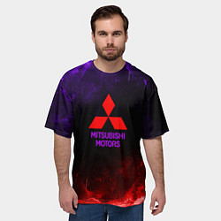Футболка оверсайз мужская Mitsubishi, цвет: 3D-принт — фото 2