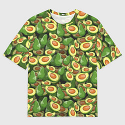 Футболка оверсайз мужская Avocado, цвет: 3D-принт