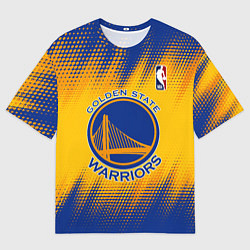 Футболка оверсайз мужская Golden State Warriors, цвет: 3D-принт