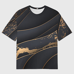 Мужская футболка оверсайз Black gold
