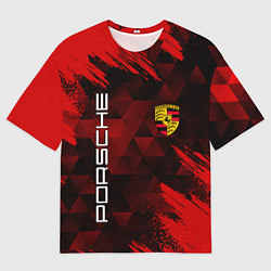 Мужская футболка оверсайз PORSCHE