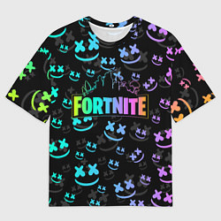 Футболка оверсайз мужская FORTNITE MARSHMELLO, цвет: 3D-принт