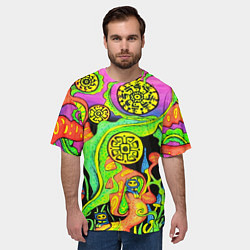 Футболка оверсайз мужская КИСЛОТА КИСЛОТНЫЙ, цвет: 3D-принт — фото 2
