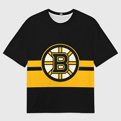Футболка оверсайз мужская BOSTON BRUINS NHL, цвет: 3D-принт