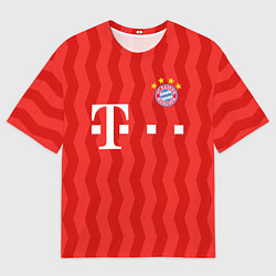 Футболка оверсайз мужская FC Bayern Munchen униформа, цвет: 3D-принт