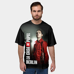 Футболка оверсайз мужская La casa de papel BERLIN, цвет: 3D-принт — фото 2