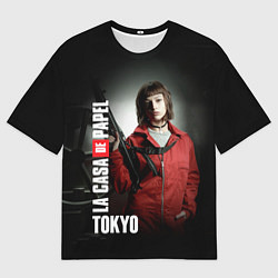 Футболка оверсайз мужская Бумажный дом Токио, цвет: 3D-принт