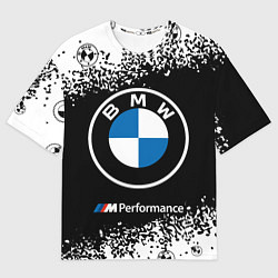 Футболка оверсайз мужская BMW БМВ, цвет: 3D-принт