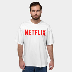 Футболка оверсайз мужская NETFLIX, цвет: 3D-принт — фото 2